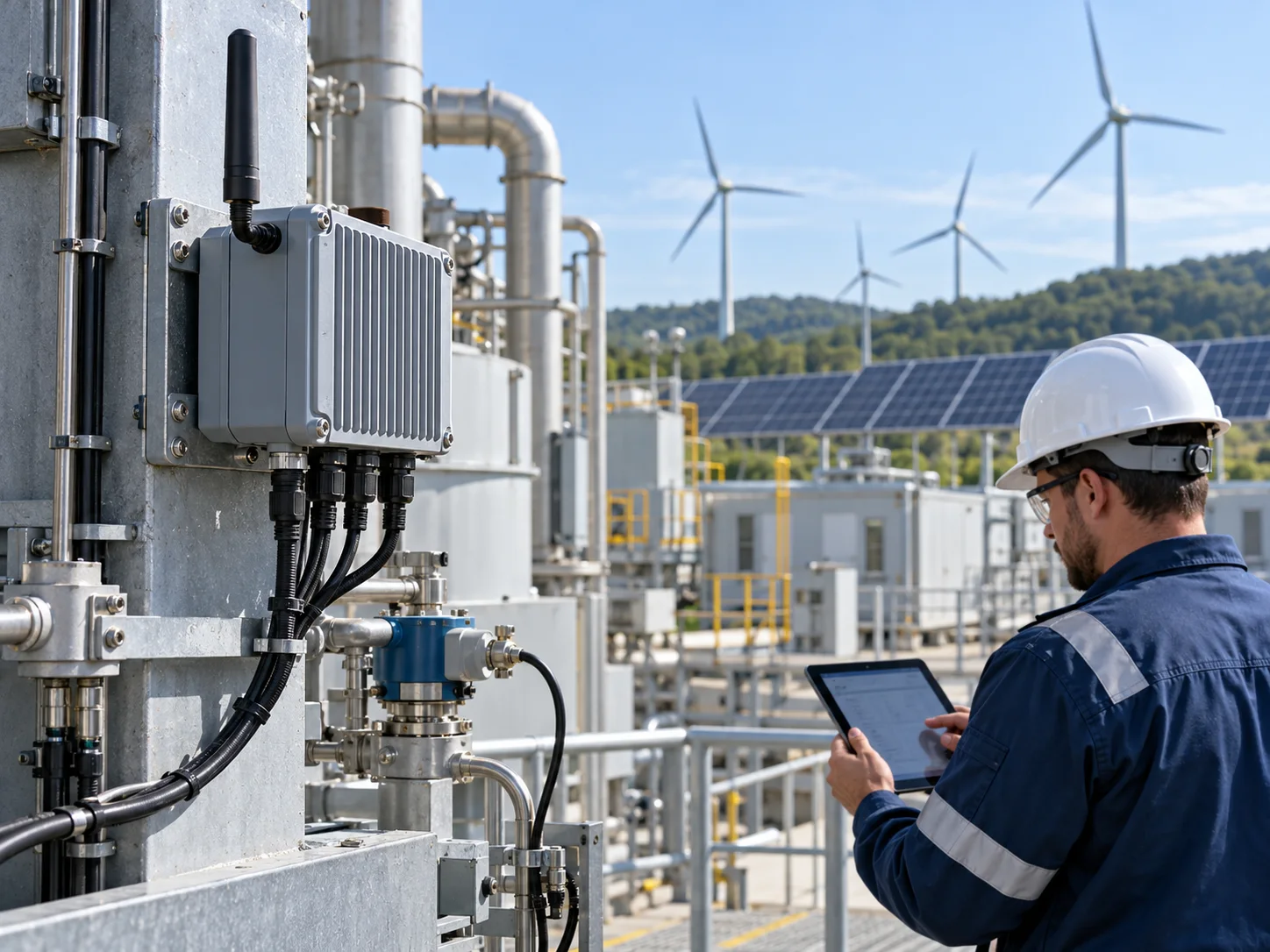 Remote industrial and renewable-energy monitoring gateway