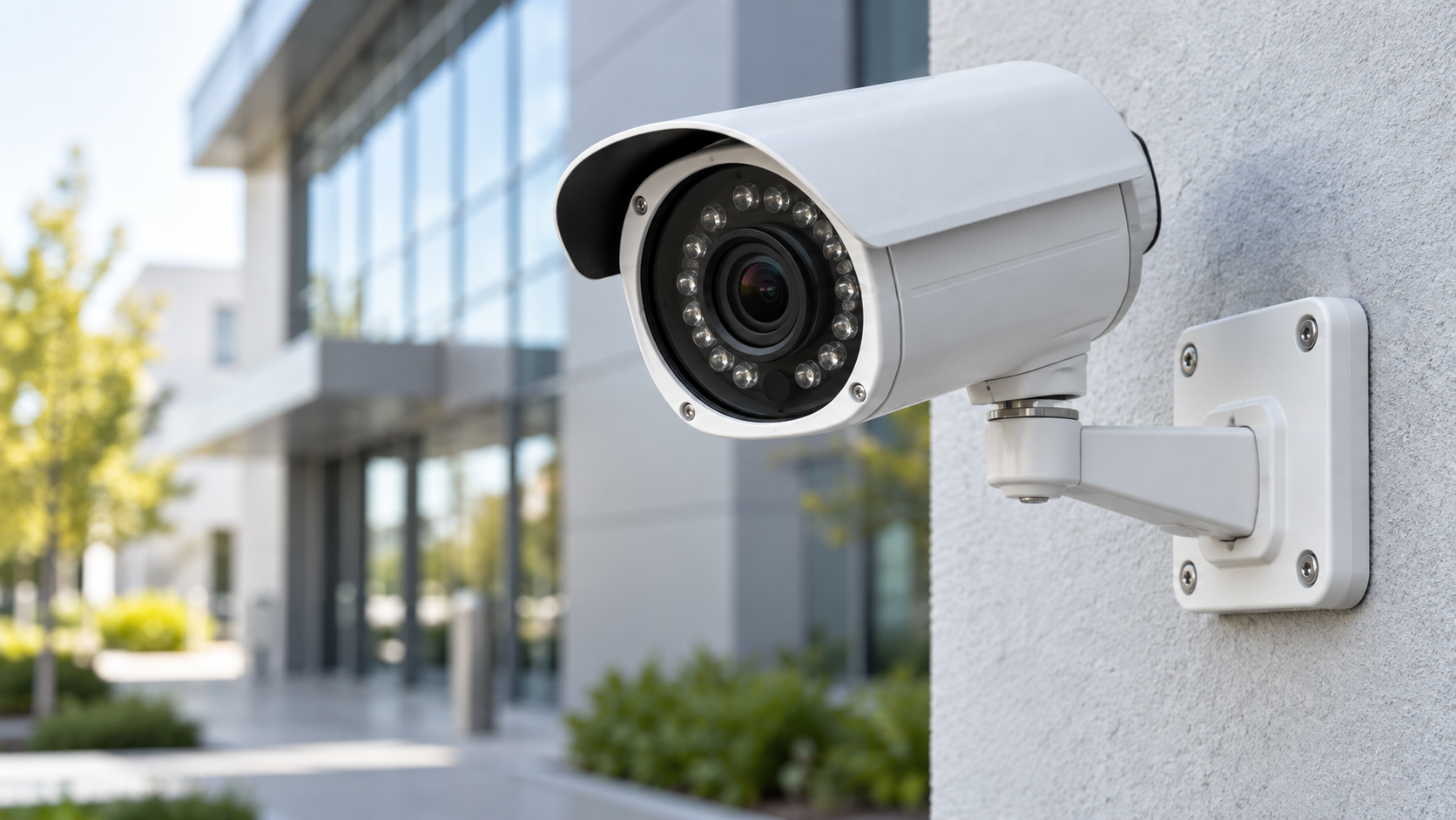 Security camera illustration for security electronics applications