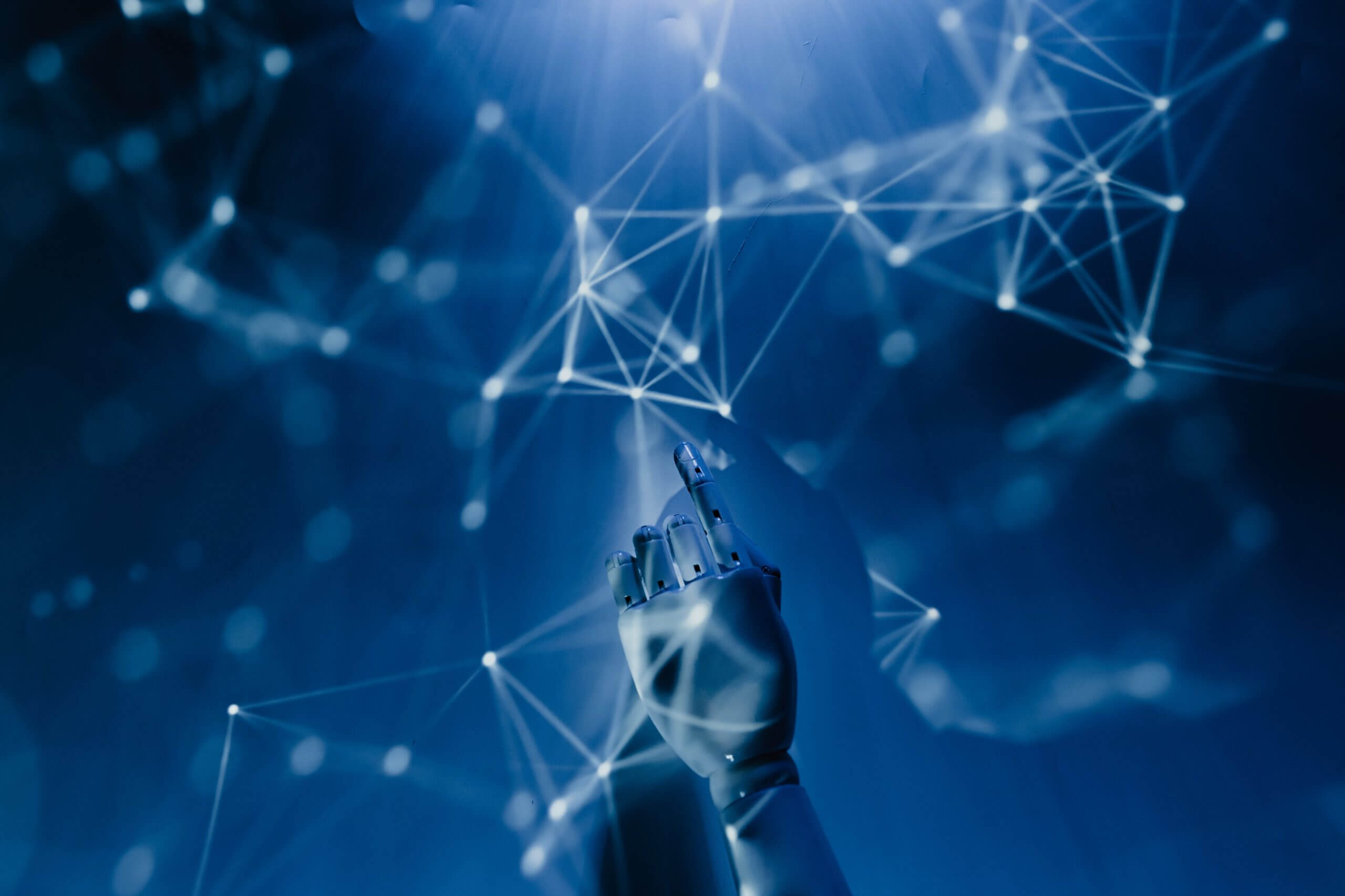 Robotic technology representing artificial intelligence applications
