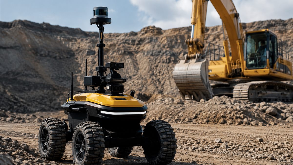 Civilian construction and mining survey robot
