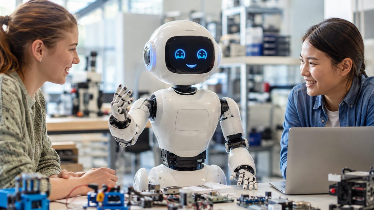 Humanoid social and educational robot in a civilian lab