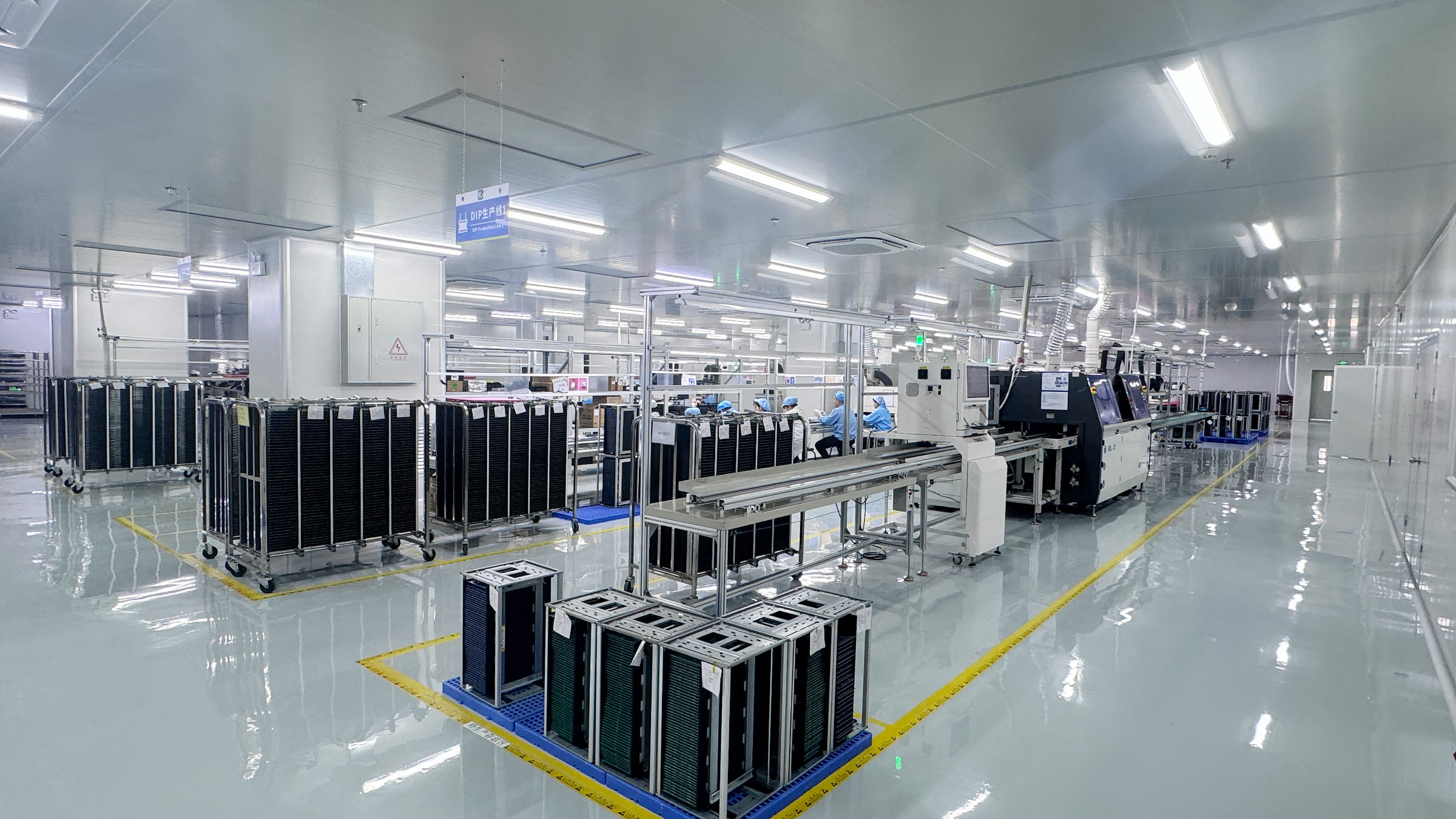Through-hole assembly production line